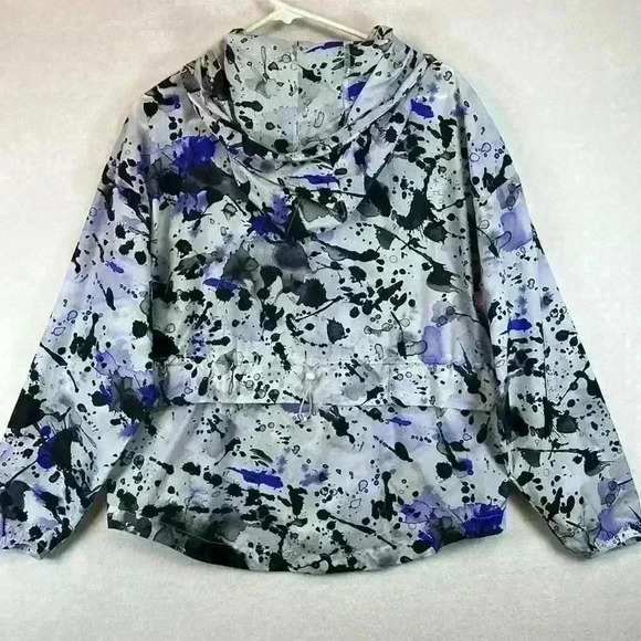 Zella Jacket Blue Women’s Size Medium Packable in Zippered Back Pocket - Picture 2 of 12